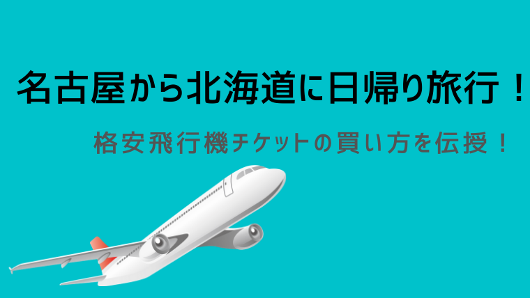 名古屋から北海道に日帰り旅行 格安飛行機チケットの買い方を伝授 シングルライフin名古屋